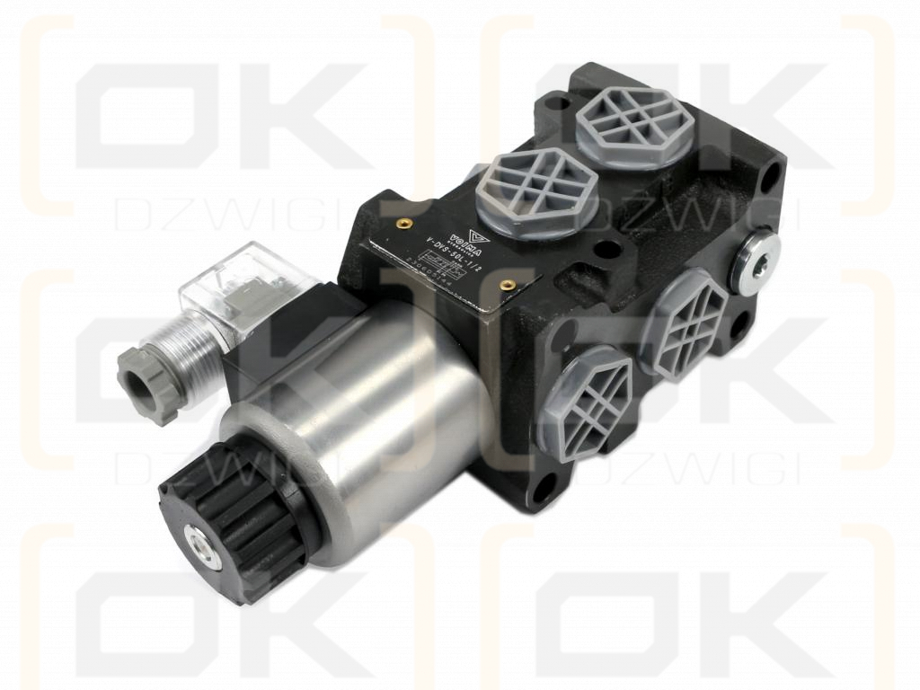 Dzielnik. zawór. elektrozawór kierunkowy elektromagnetyczny kontroli (DVS6/50L) 12V DC 6/2 G1/2 50L VOIMA