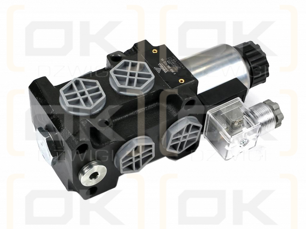 Dzielnik. zawór. elektrozawór kierunkowy elektromagnetyczny kontroli (DVS6/50L) (24V DC) 6/2 G1/2 50L VOIMA