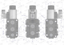 Dzielnik. zawór. elektrozawór kierunkowy elektromagnetyczny kontroli (DVS6/50 L/MIN) (24V DC) 6/2 G3/8 50L VOIMA