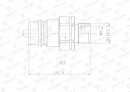 Szybkozłącze hydrauliczne wtyczka EURO M14x1.5 GZ (9100814W) VOIMA
