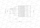 Szybkozłącze hydrauliczne gniazdo EURO M18x1.5 GZ Push-pull (9100818G) VOIMA (opakowanie 50szt)