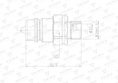 Szybkozłącze hydrauliczne wtyczka EURO M18x1.5 GZ (9100818W) VOIMA (opakowanie 50szt)