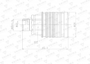 Szybkozłącze hydrauliczne gniazdo EURO M22x1.5 GZ Push-pull (9100822G) VOIMA (opakowanie 50szt)