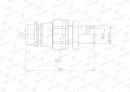Szybkozłącze hydrauliczne wtyczka EURO M18x1.5 GZ long (9100818LW) VOIMA