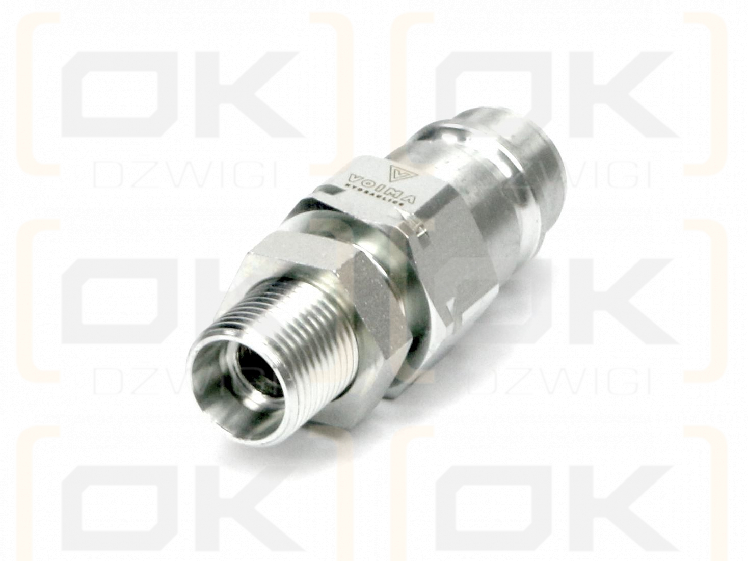 Szybkozłącze hydrauliczne wtyczka EURO M18x1.5 GZ long (9100818LW) VOIMA (opakowanie 50szt)
