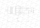 Szybkozłącze hydrauliczne wtyczka EURO M22x1.5 GZ long (9100822LW) VOIMA (opakowanie 50szt)