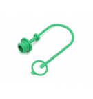 Pokrywa (zatyczka. osłona przeciwpyłowa) do GNIAZDA szybkozłącza EURO - kolor zielony VOIMA ( sprzedawane po 10 )