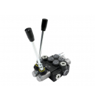 Rozdzielacz hydrauliczny 2-sekcyjny 40L z zatrzaskami VOIMA