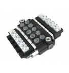 Rozdzielacz hydrauliczny 5-sekcyjny sterowany elektrycznie 12V 40L VOIMA