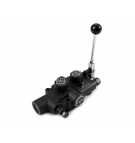 Rozdzielacz hydrauliczny 1-sekcyjny 80L do łuparek (sprężyna i zatrzask z odskokiem) VOIMA