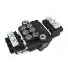 Rozdzielacz hydrauliczny 3-sekcyjny sterowany elektrycznie 12V 80L VOIMA
