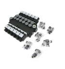 Rozdzielacz hydrauliczny 6-sekcyjny sterowany elektrycznie 12V 80L VOIMA