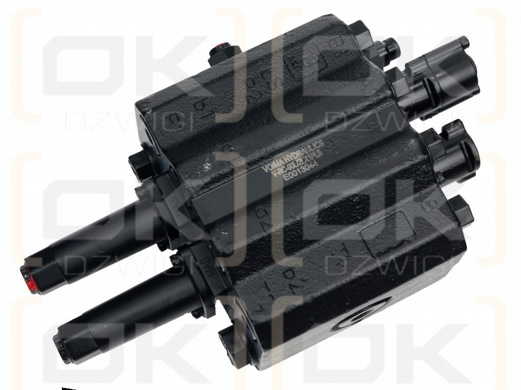 Rozdzielacz hydrauliczny do ładowaczy czołowych (LS - Load Sensing) 2-sekcyjny (1 x sekcja pływająca) max przepływ 90L - sterowany na linkę i joystick VOIMA