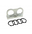 Double bracket with snap rings for EURO Push-Pull VOIMA quick connectors