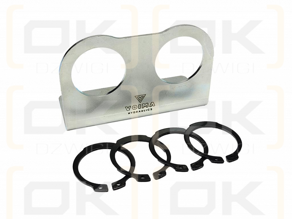 Soporte doble con anillos elásticos para conectores rápidos EURO Push-Pull VOIMA
