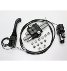 Set (1 floating section) for TUR Loader - 80L 2-section distributor + Electrovalve + Joystick with button + Connecting elements + Cables for ball 2000mm VOIMA