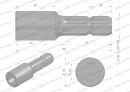 Redukcja adapter otwór wew. Q 30 mm na wałek 1 3/8