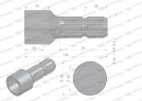 Redukcja adapter otwór wew. Q 40 mm na wałek 1 3/8