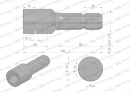 Redukcja adapter na wpust otwór wew. Q 30 mm na wałek 1 3/8 