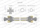 Wał przegubowo-teleskopowy 1210-1900mm 270Nm widłak Z21 od ciągnika CE 2020 seria 2R WARYŃSKI