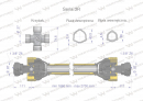 Wał, przegubowo-teleskopowy 1860-2700mm 460Nm CE 2020 seria 3R, Waryński