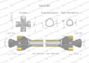 Wał przegubowo-teleskopowy 1010-1500mm 620Nm Z21 z dwóch stron CE 2020 seria 5R Waryński