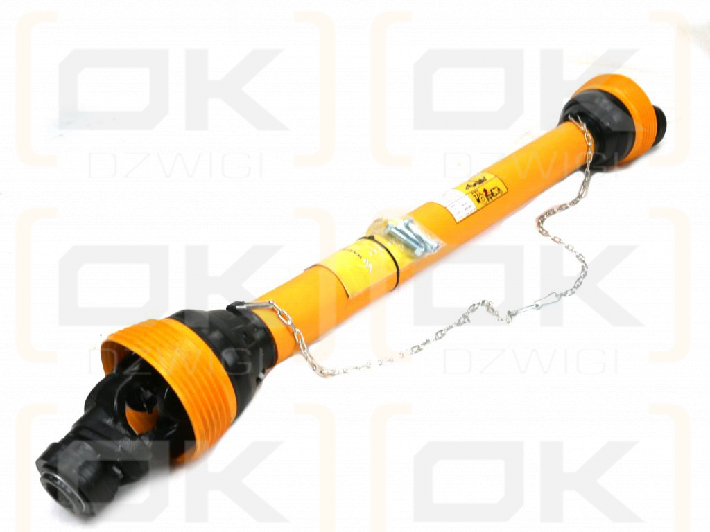 Wał przegubowo-teleskopowy 860-1250mm 830Nm sprzęgło z kołkiem Z21 2500 Nm CE 2020 seria 6R Waryński