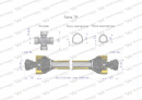 Wał przegubowo-teleskopowy 1010-1540mm 970Nm CE 2020 seria 7R Waryński