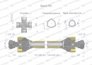 Wał przegubowo-teleskopowy 460-630mm 970Nm CE 2020 seria 7R Waryński