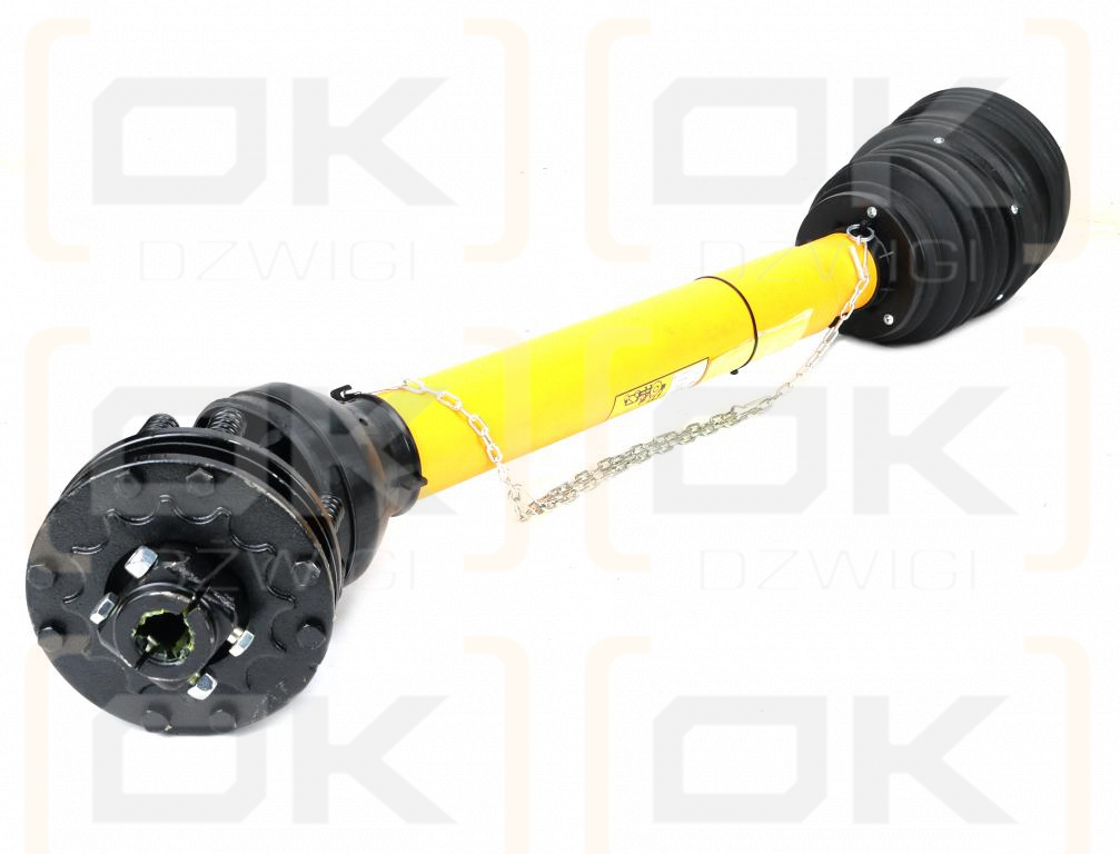Wał przegubowo-teleskopowy 1250-1690mm 1240Nm szerokokątny Z21 z drugiej strony sprzęgło cierne 2000 Nm Z21 CE 2020 seria 8R Waryński