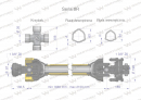 Wał przegubowo-teleskopowy 1460-2100mm 1240Nm sprzęgło cierne 2000Nm CE 2020 seria 8R Waryński