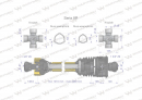 Wał przegubowo-teleskopowy 1010-1540mm 1240Nm szerokokątny CE 2020 seria 8R Waryński