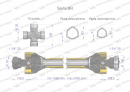 Wał przegubowo-teleskopowy 1660-2400mm 1240Nm Z6 - 1 3/4 CE 2020 seria 8R Waryński
