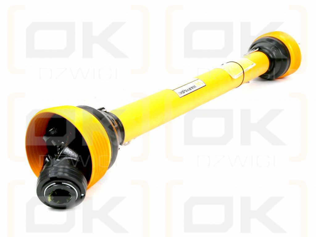 Wał, przegubowo-teleskopowy 1290-1990mm 1240Nm Z6 - 1 3/4 z drugiej strony sprzęgło jednokierunkowe Z6 - 1 3/4 CE 2020 seria 8R, Waryński