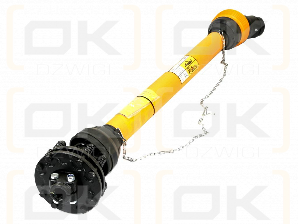 Wał przegubowo-teleskopowy 1210-1900mm 1240Nm Z6 - 1 3/4 z drugiej strony sprzęgło cierne 1700Nm Z6 - 1 3/4 CE CE 2020 seria 8R Waryński
