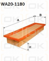 Wkład filtra powietrza WA20-1180 Sędziszów