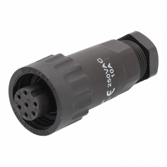 Wtyczka żeńska WEIPU 7pin lutowana 5-6,5mm; 10A; lutowanie; 250V