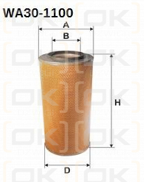 Wkład filtra powietrza WA30-1100 Sędziszów