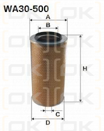 Wkład filtra powietrza WA30-500 Sędziszów