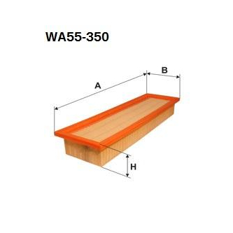 Wkład filtra kabiny WA55-350 Sędziszów