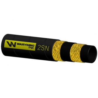 Wąż hydrauliczny do zakuwania DN12 2-oplotowy 275 Bar Waryński (sprzedawany po 100m)