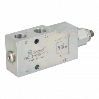Válvula de retención de sobrecarga 3/8 "40 l / min 60-350 bar