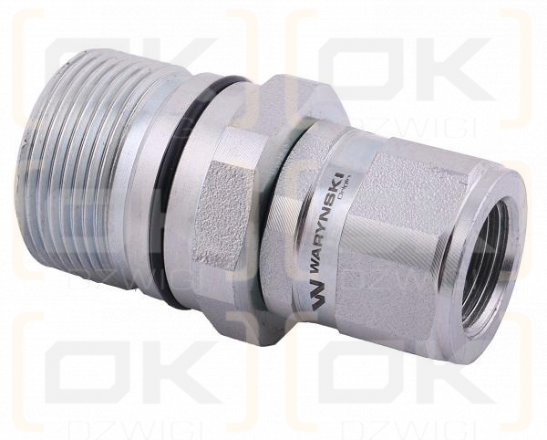 Szybkozłącze hydrauliczne skręcane gniazdo G1/2