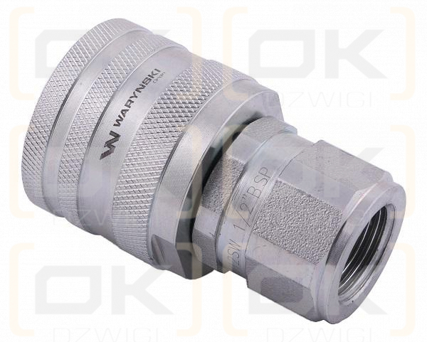 Szybkozłącze hydrauliczne skręcane wtyczka G1/2