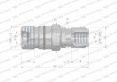Szybkozłącze hydrauliczne skręcane gniazdo G1/4