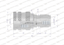 Szybkozłącze hydrauliczne skręcane wtyczka G1/4