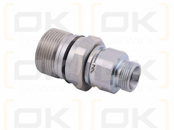 Szybkozłącze hydrauliczne skręcane gniazdo M22x1.5 gwint zewnętrzny 300bar Waryński