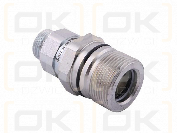 Szybkozłącze hydrauliczne skręcane gniazdo M22x1.5 gwint zewnętrzny 300bar Waryński