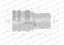 Szybkozłącze hydrauliczne skręcane wtyczka G3/8
