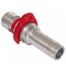 Boquilla de manguera: recta, enchufe de 3/4 "DN 20 mm, conexión de 3/4" (20,0 mm)